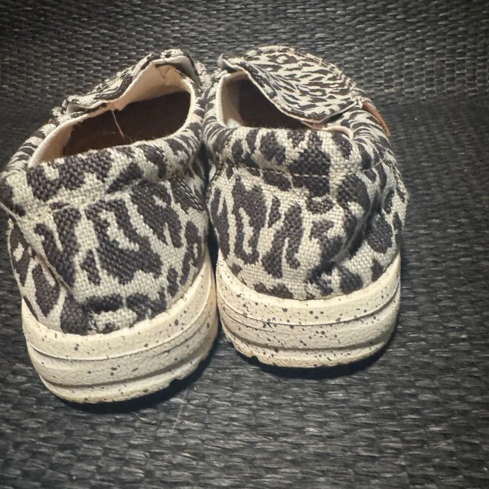Hey Dude Leopard Print Slip-On Shoes